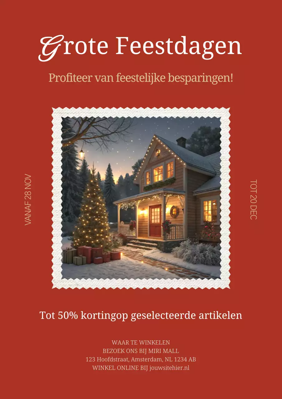 rode klassieke vakantiepromotie