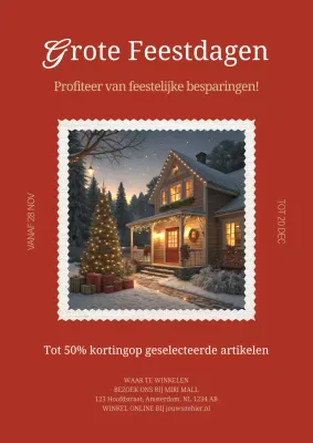 rode klassieke vakantiepromotie