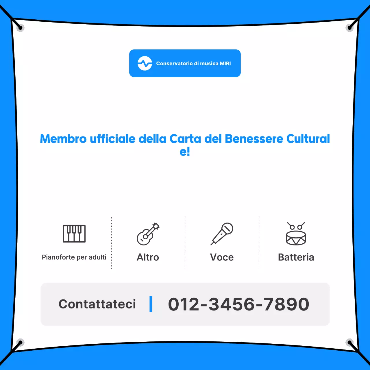 Pubblicità di Blue Clean Music Education