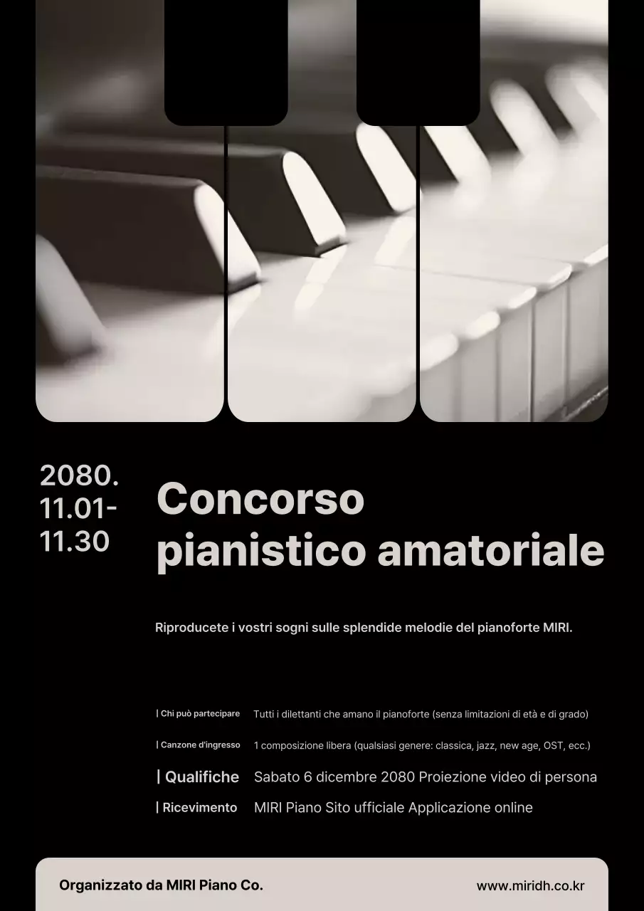 Guida al concorso pianistico moderno Brown