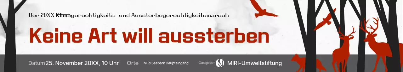 Rote Natur Umweltkampagne