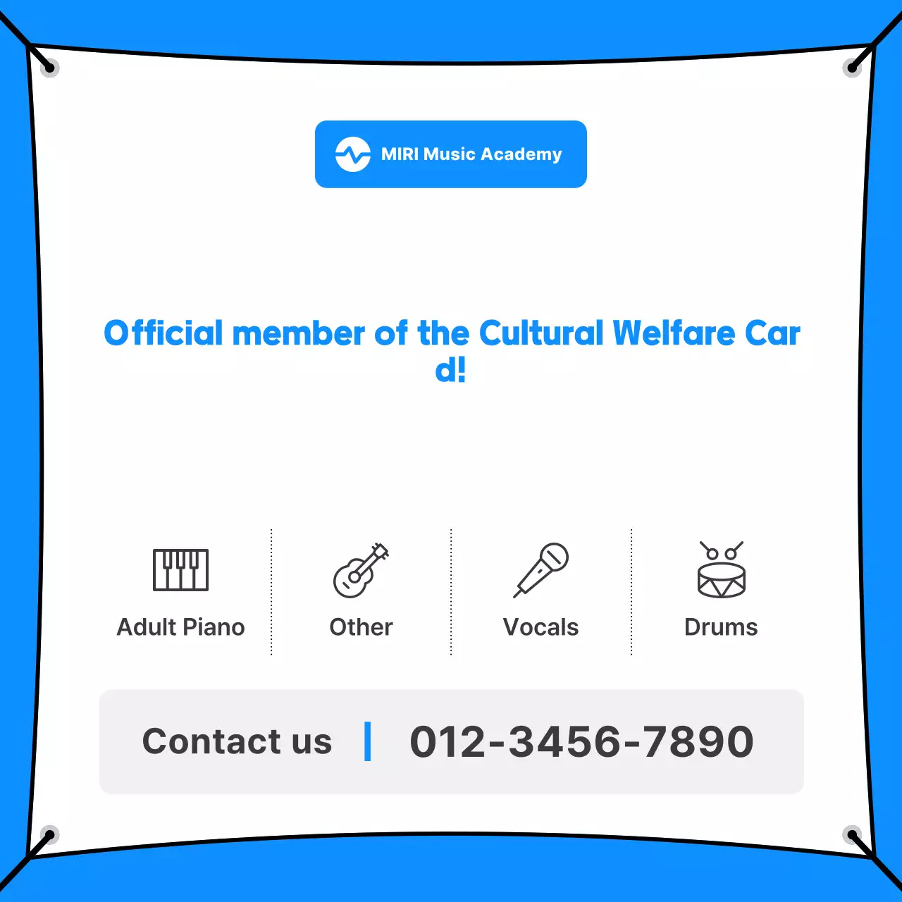 Quảng cáo Giáo dục Âm nhạc Blue Clean