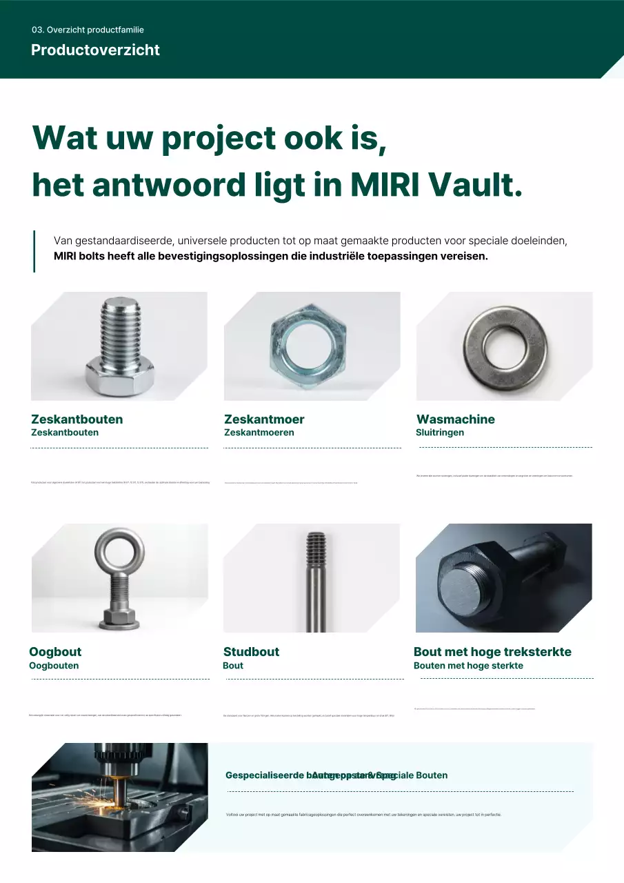 Groene moderne industriële handleiding