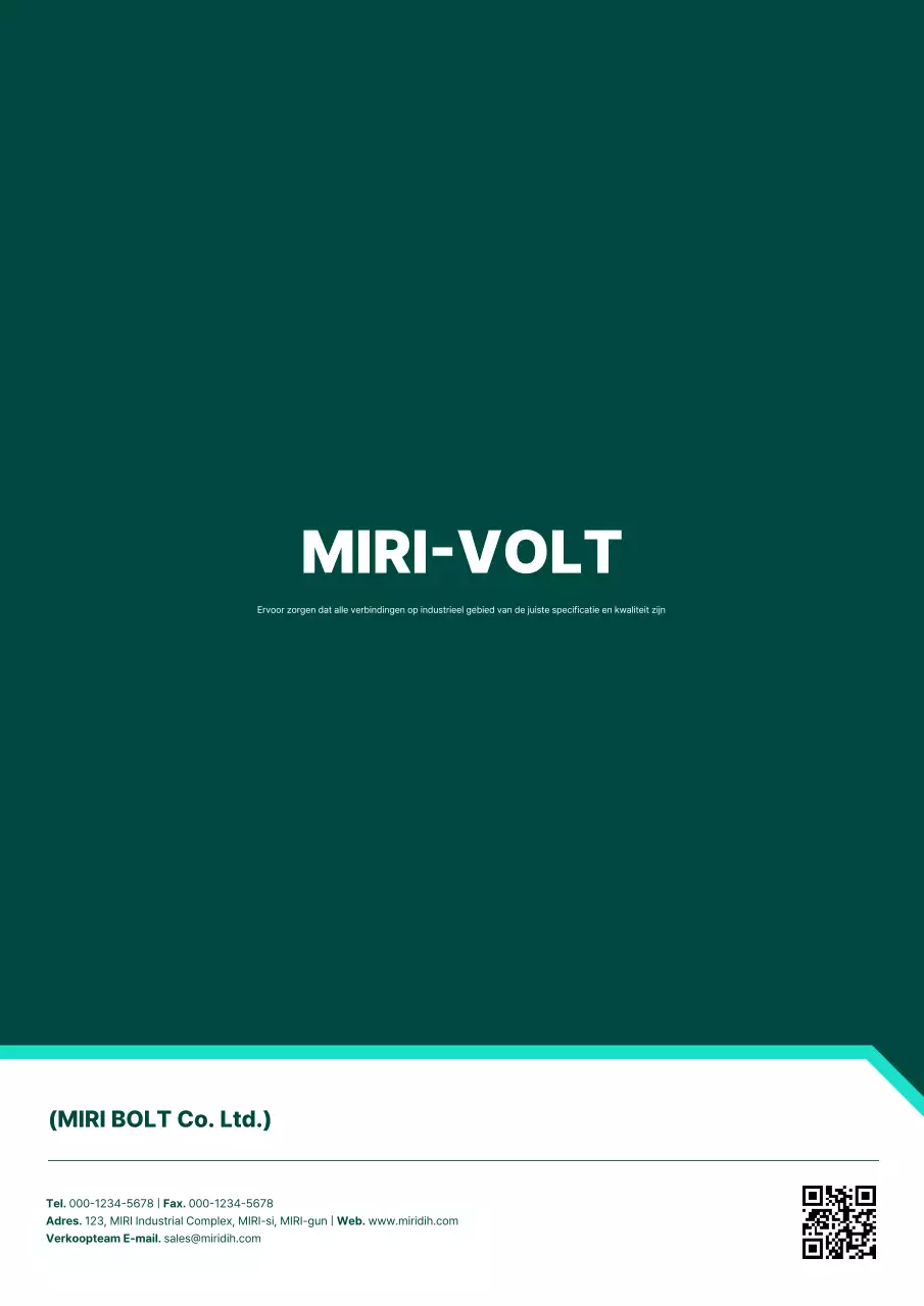 Groene moderne industriële handleiding