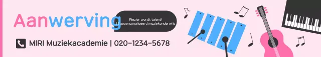 Aankondiging van de werving van Pink Baby Music Academy