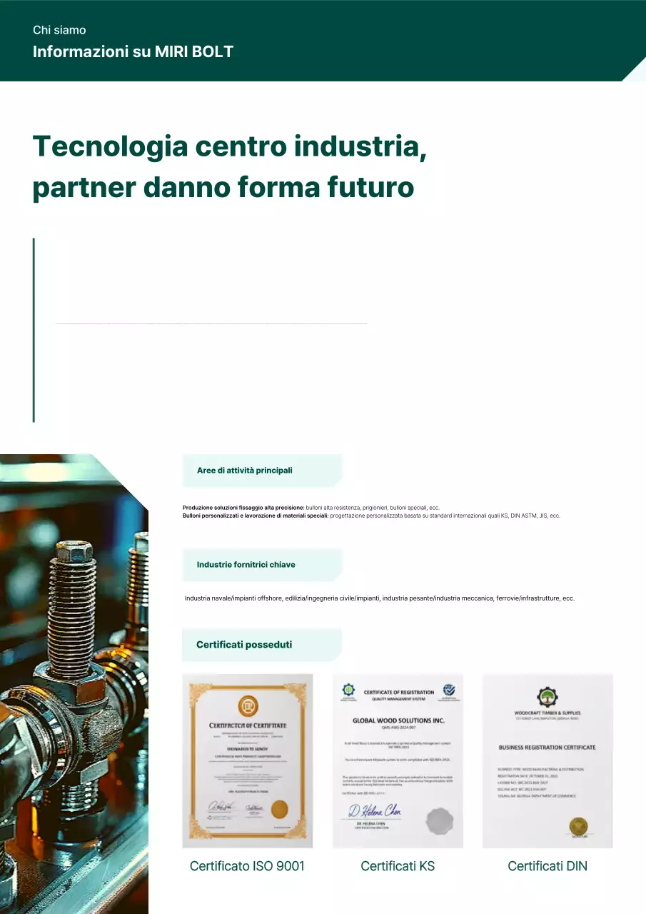 Manuale industriale moderno verde