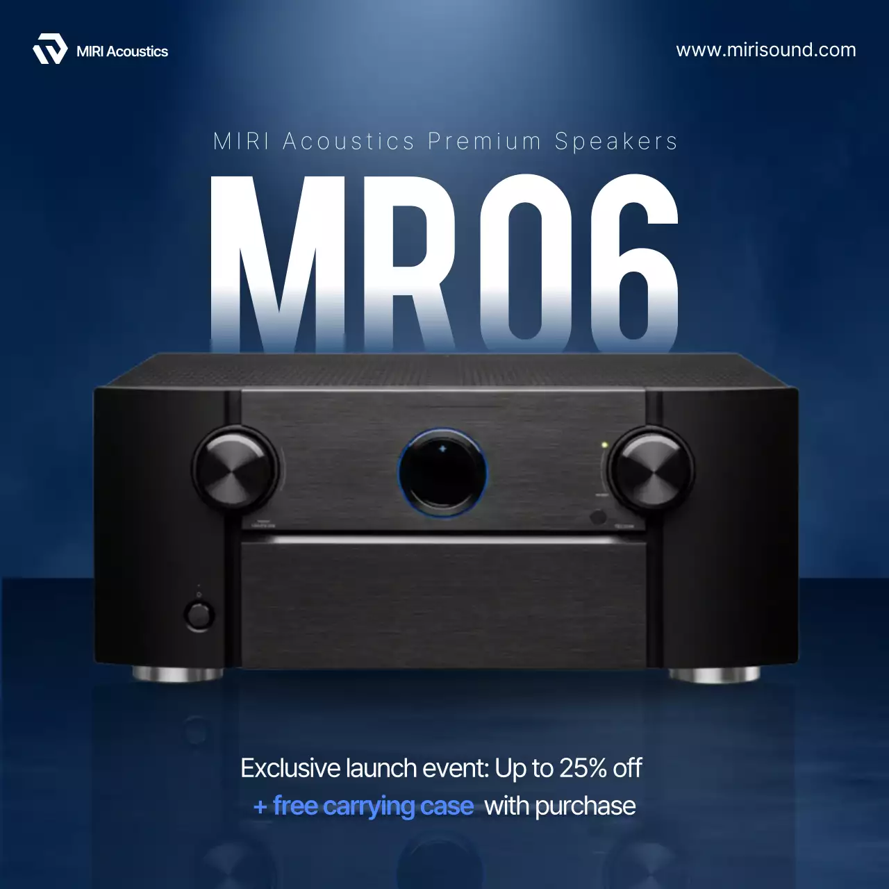 Anúncio da Blue Modern Audio