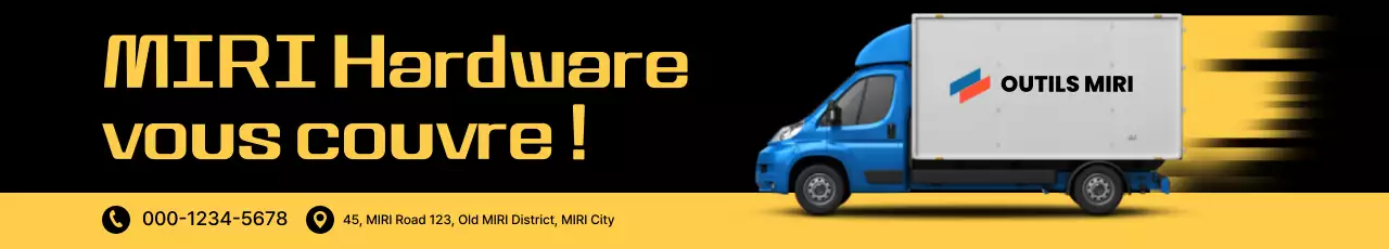 Promotion d'informations sur la livraison Black Modern