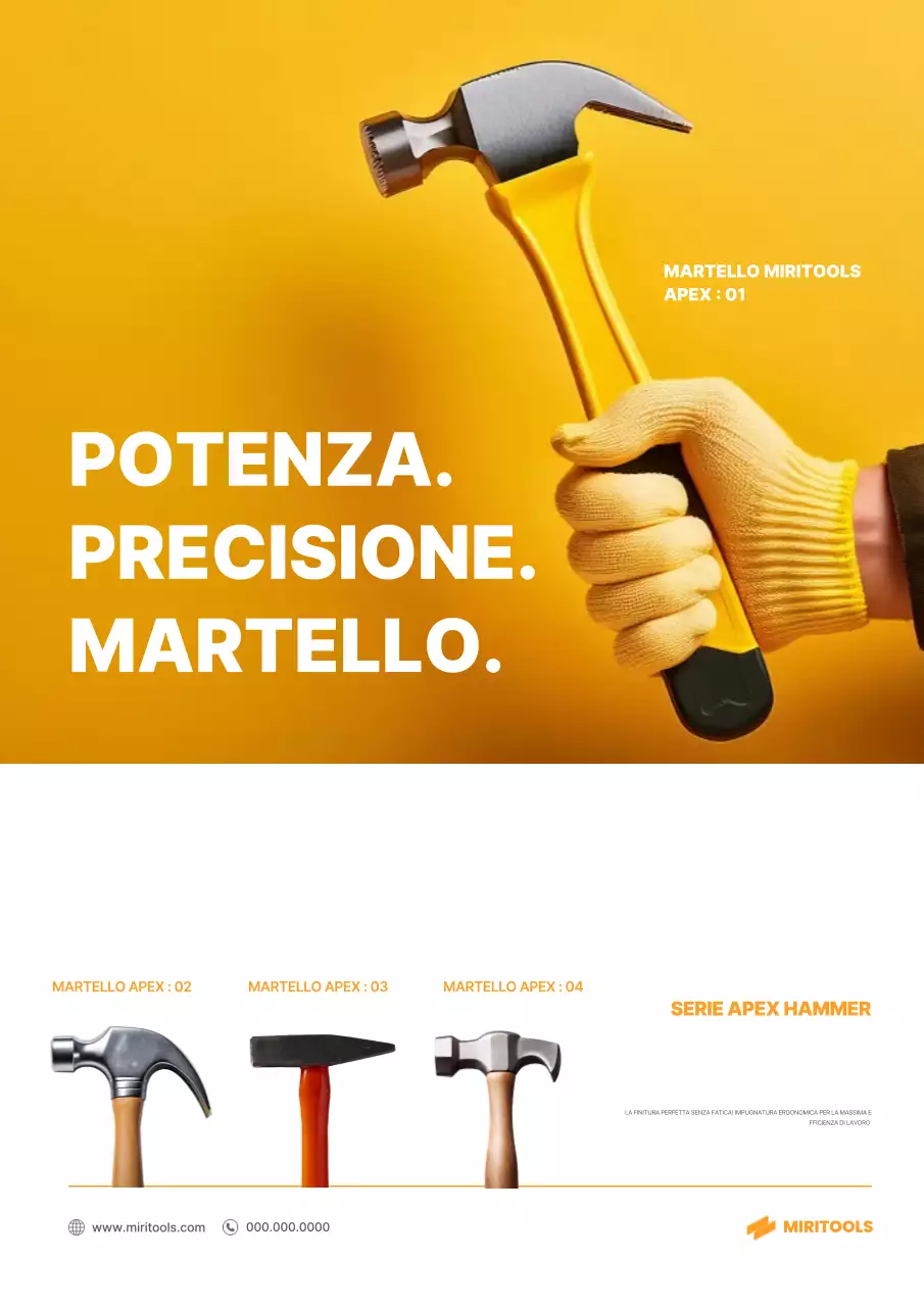 Pubblicità di utensili moderni gialli