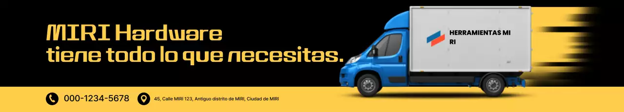 Promoción de información de entrega de Black Modern