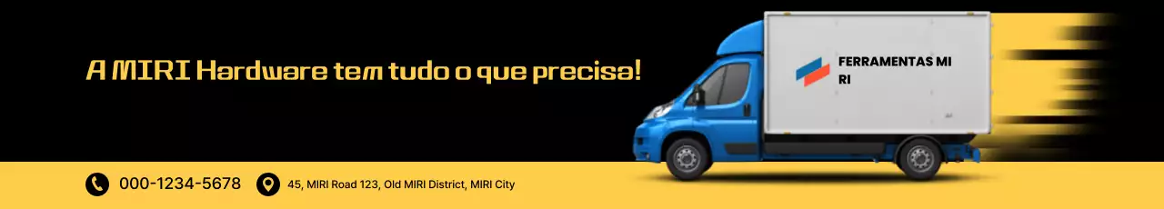 Promoção de informações de entrega da Black Modern