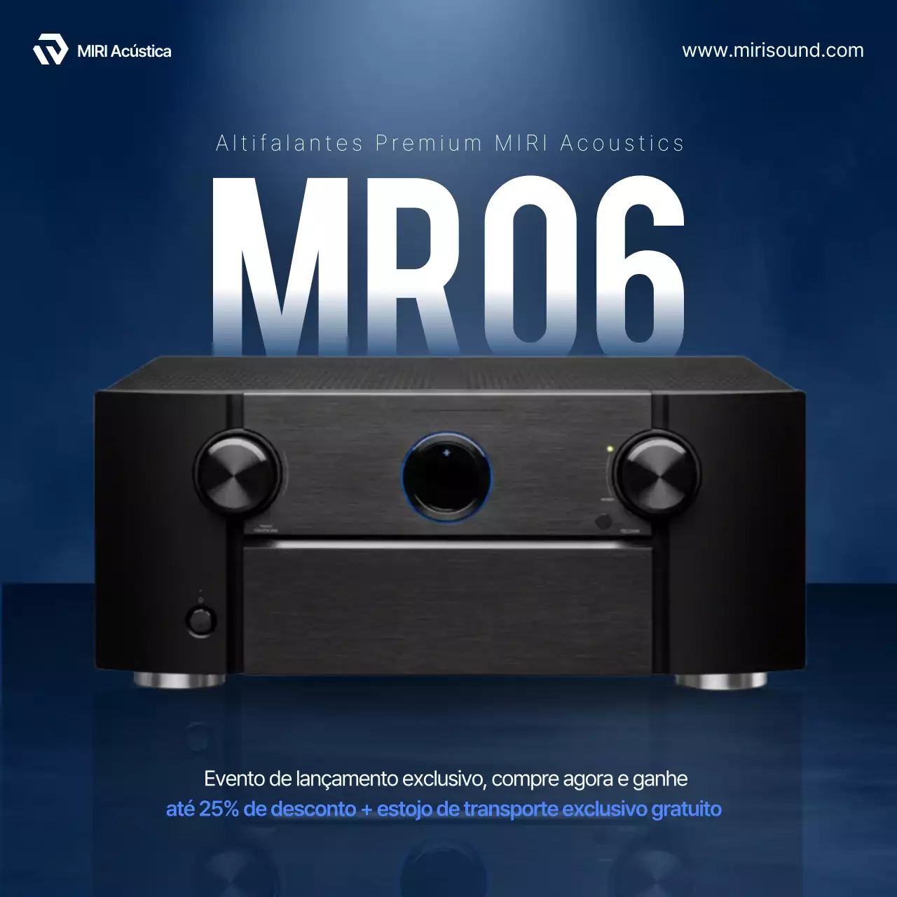 Anúncio da Blue Modern Audio