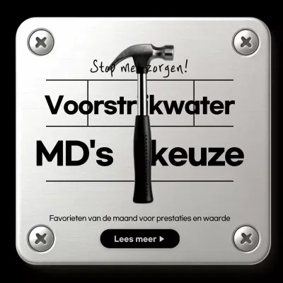 Promotie van grijze moderne hardwareproducten
