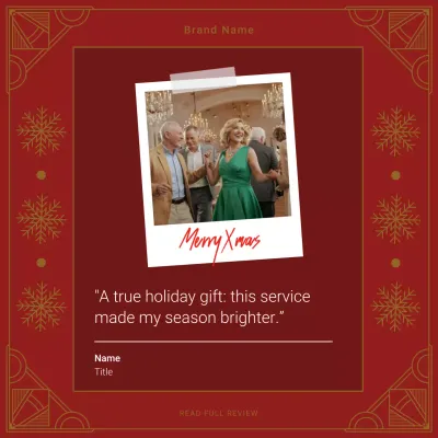 Red Festive Holiday Greetings Card