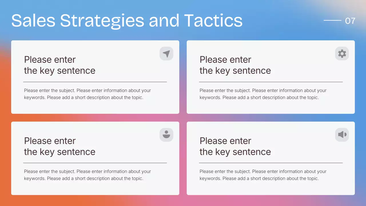 Colourful Modern Sales Strategy Presentation