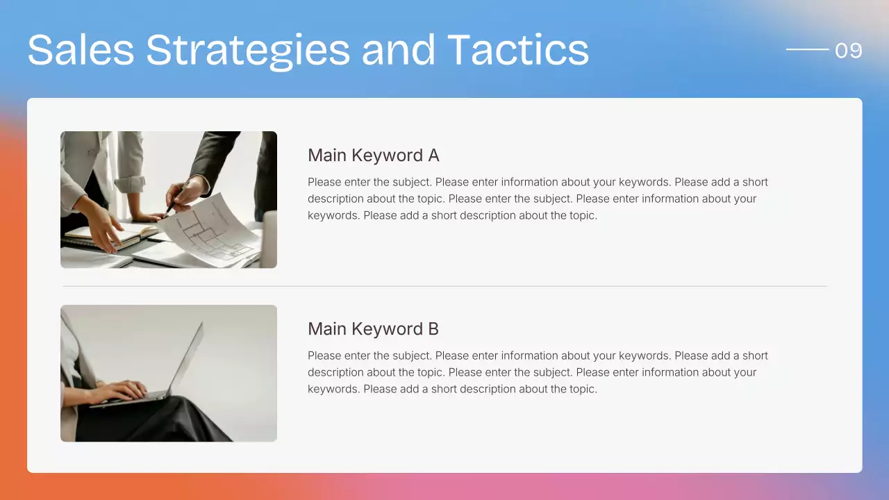 Colourful Modern Sales Strategy Presentation