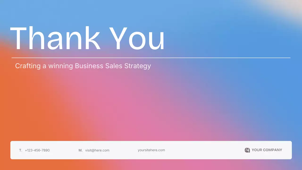 Colourful Modern Sales Strategy Presentation