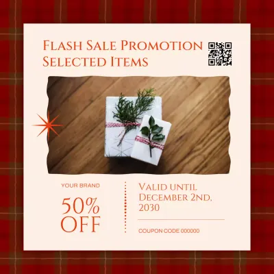 Red Elegant Sale Advertisement Post