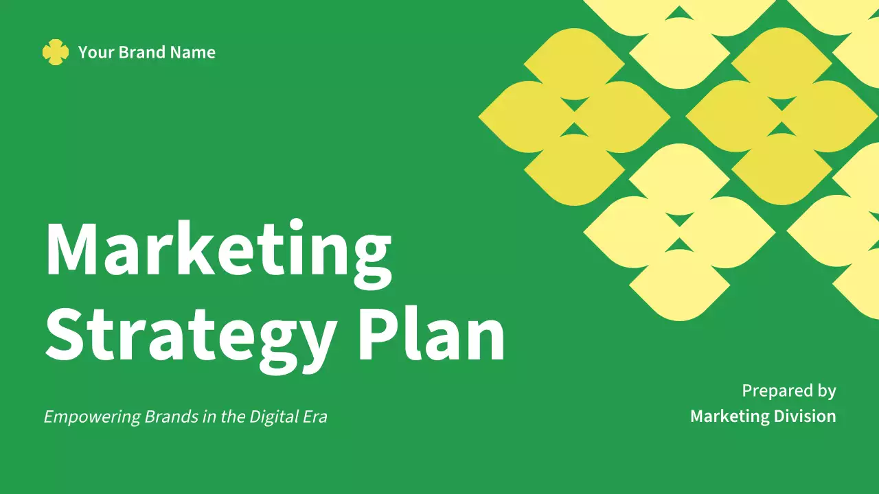 Green Modern Marketing Plan