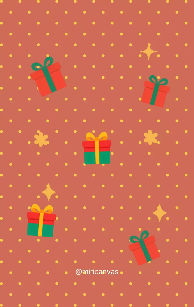 카키 아기자기한 크리스마스 배경