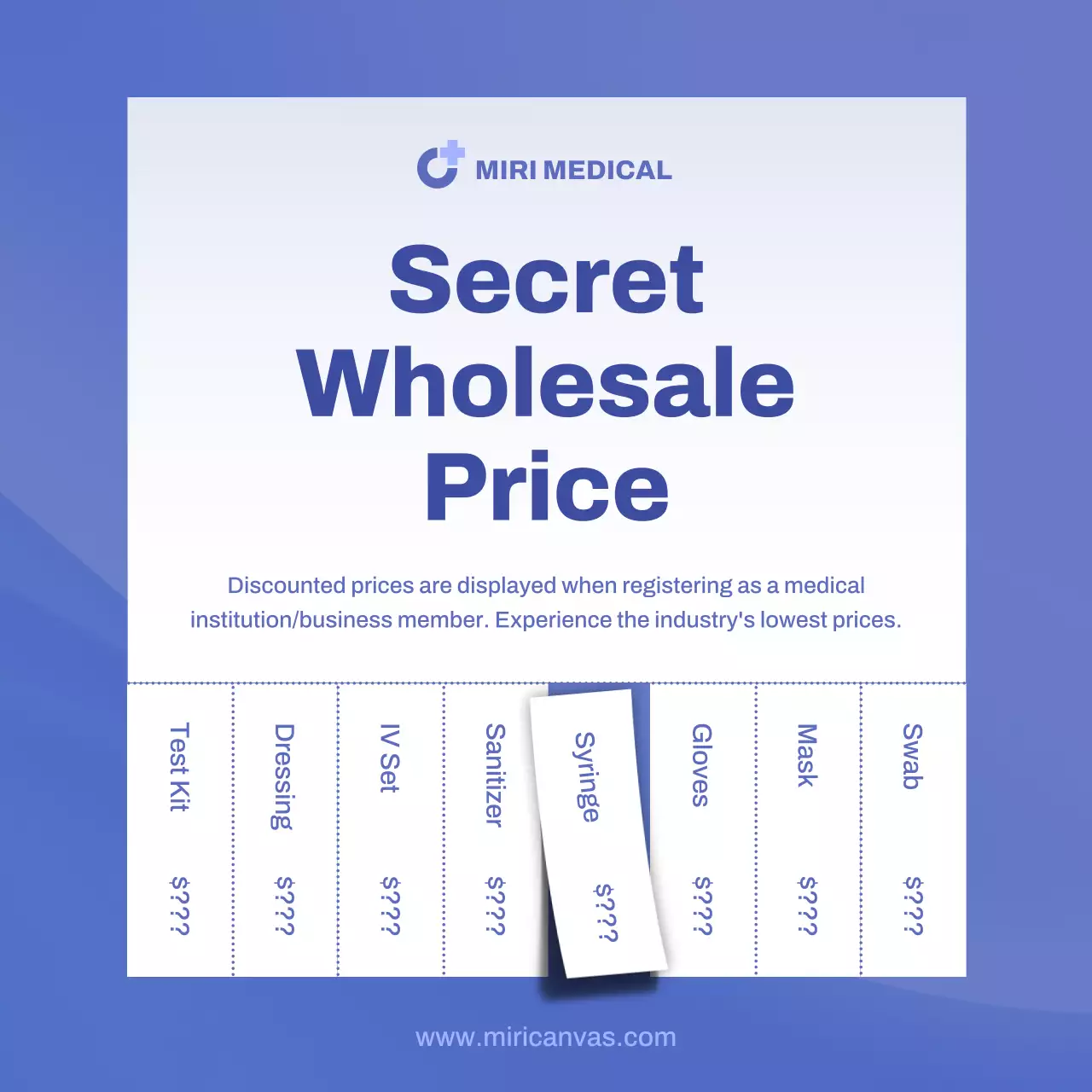 quảng cáo y tế hiện đại màu xanh