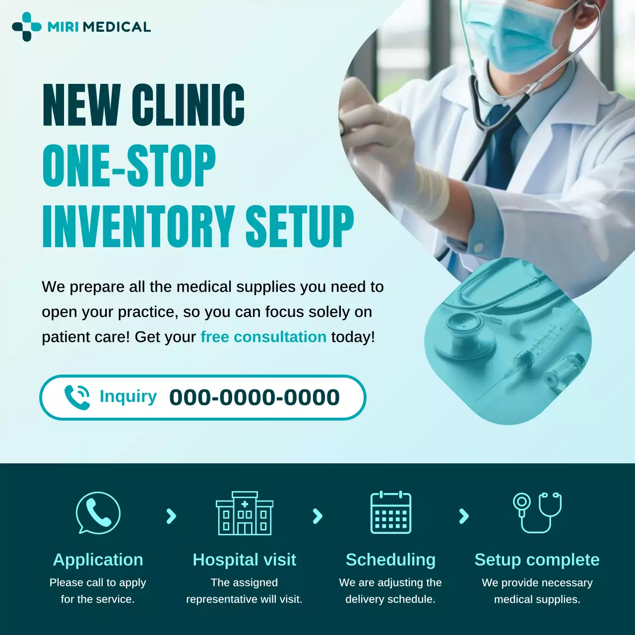 khuyến mãi phòng khám hiện đại teal