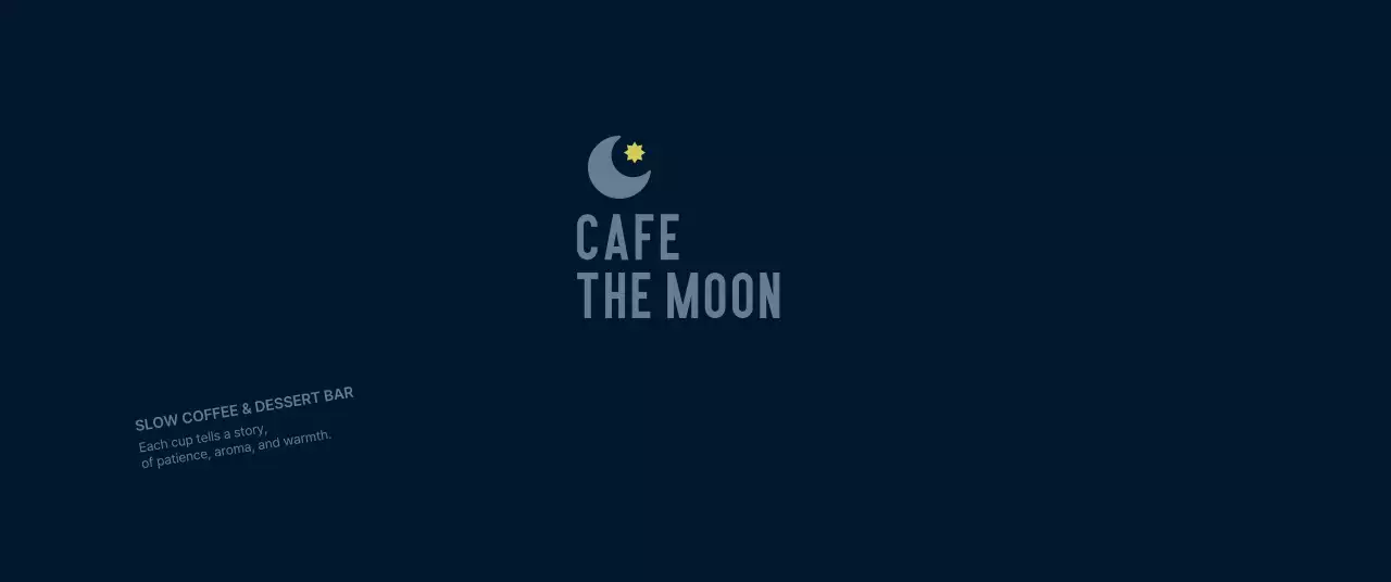 ネイビー シンプル カフェ ロゴ ロゴテキスト