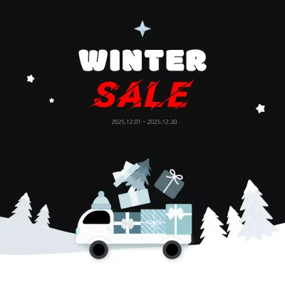 Black Cute Simple Winter Sale