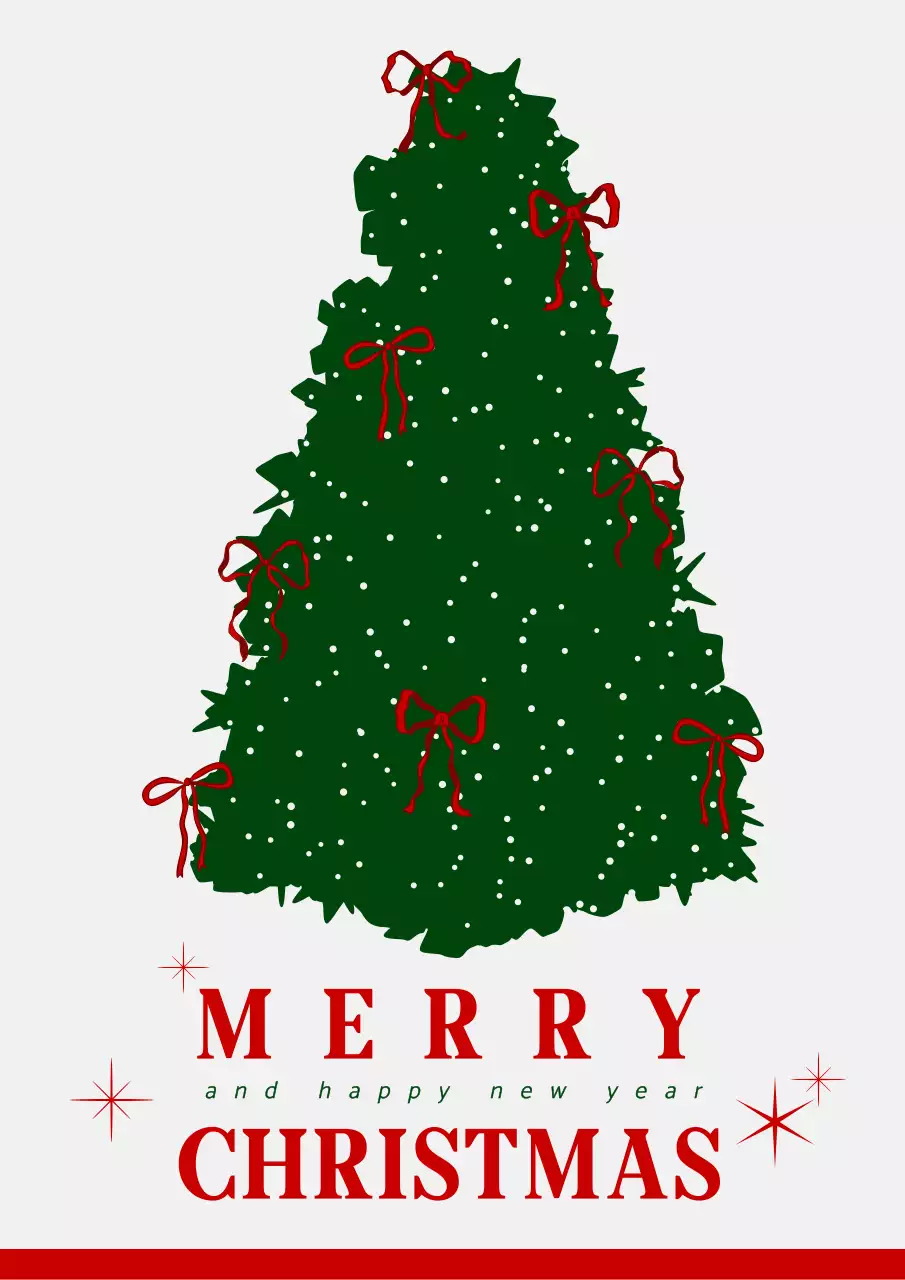 초록 심플 크리스마스 홍보