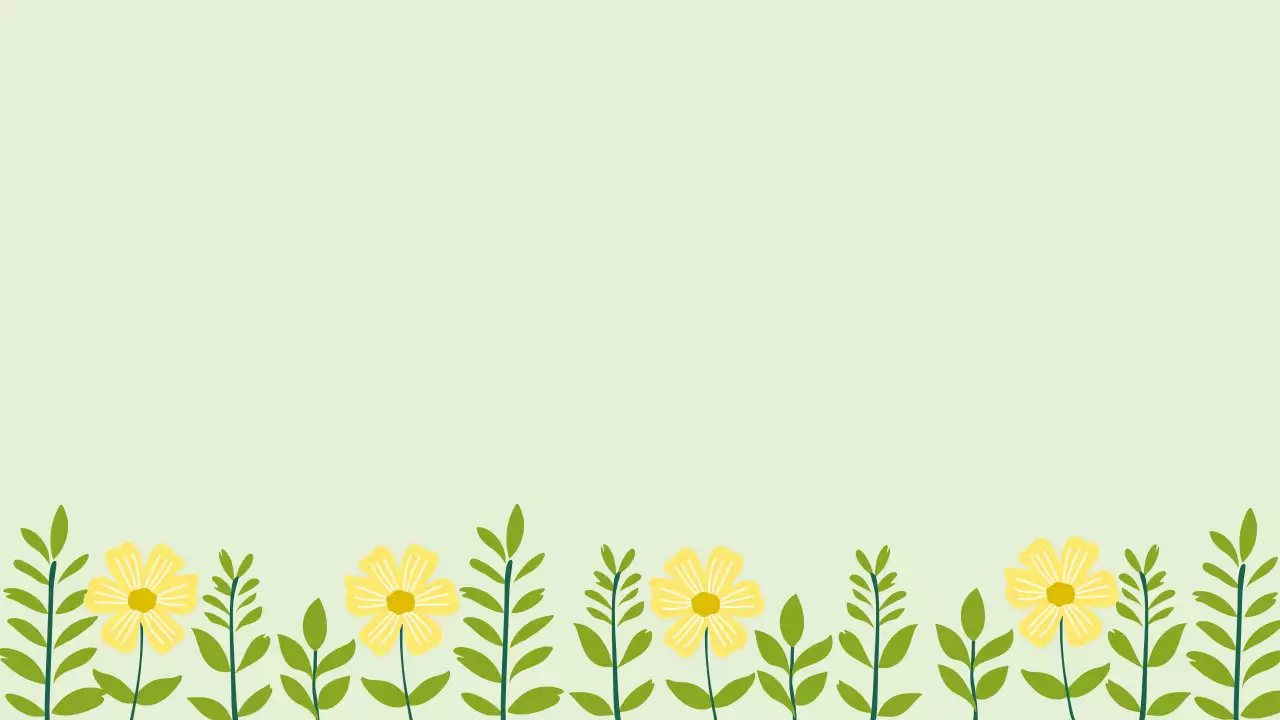 연두 아기자기한 자연 엽서