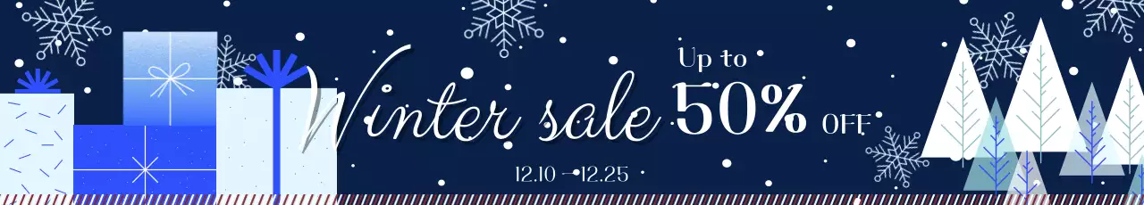 파랑 모던 겨울 세일 행사