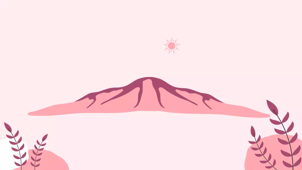 핑크 미니멀 자연 엽서