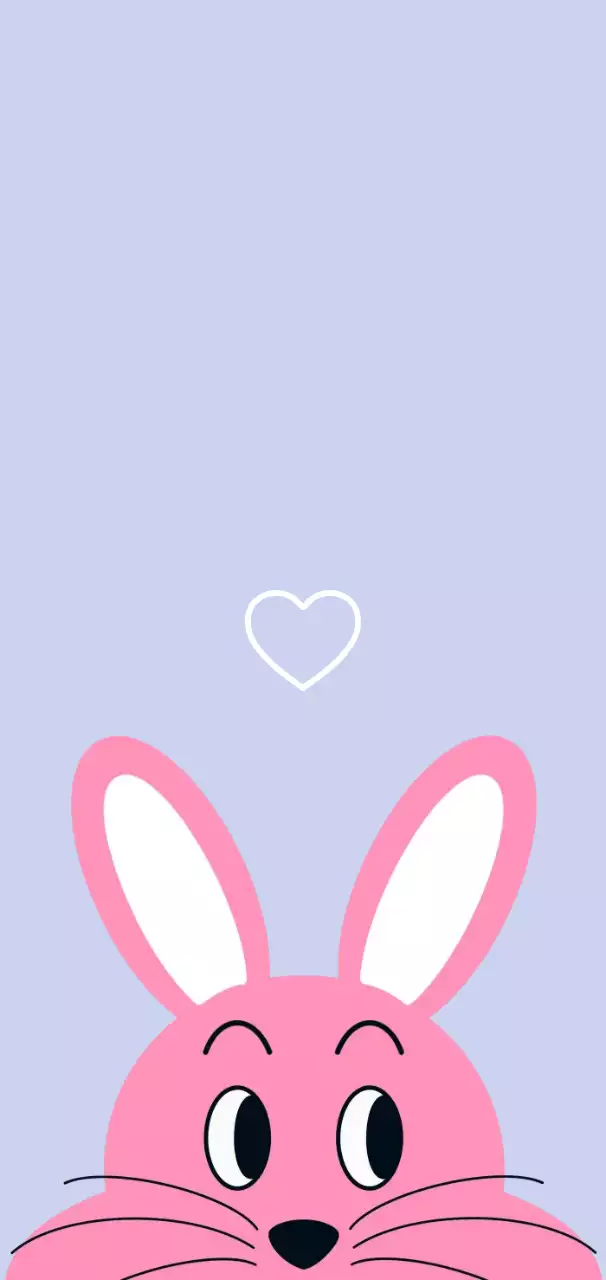 연보라 아기자기한 토끼 스티커