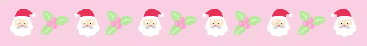 핑크 아기자기한 크리스마스 장식 문구