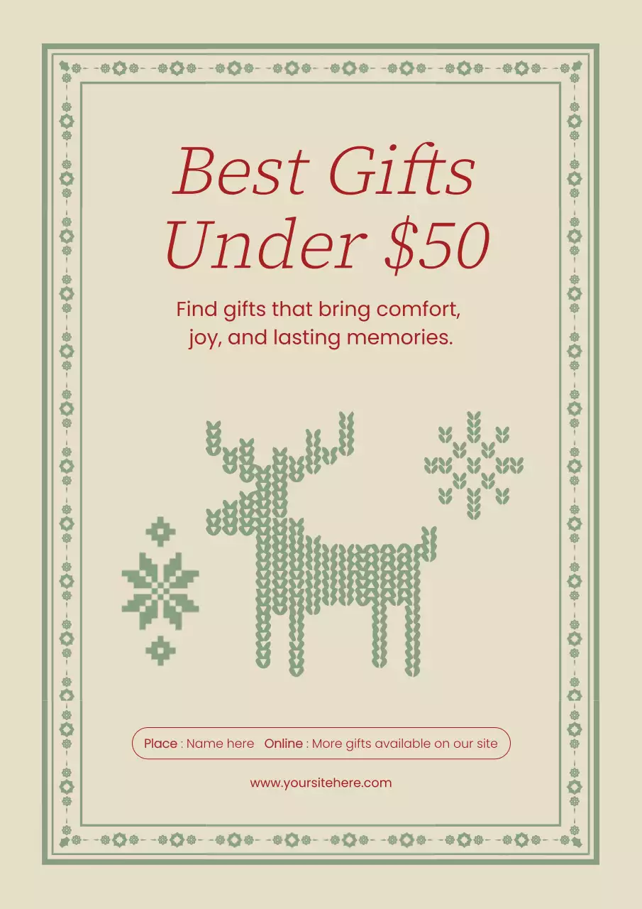 Beige Vintage Gift Promotion