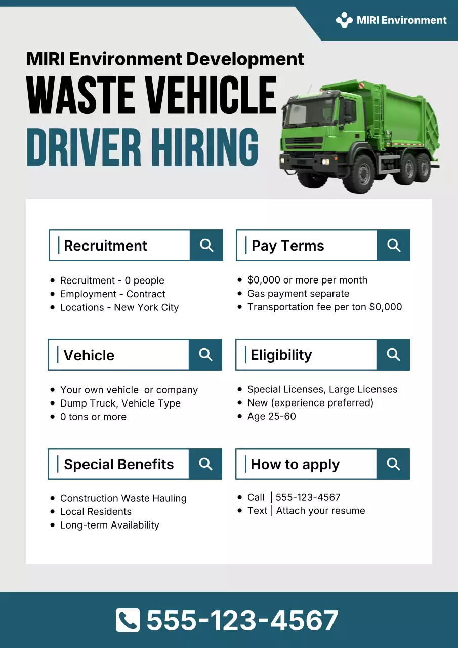 green modern recruitment advertisement