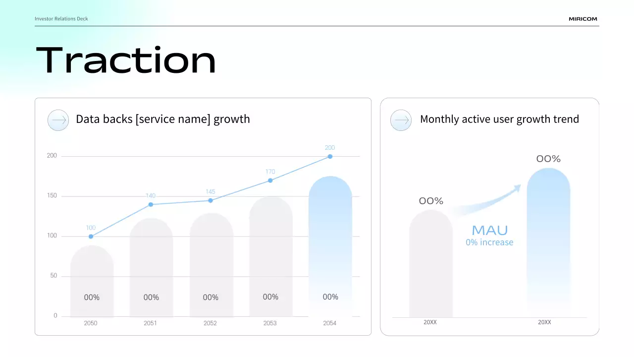 presentasi bisnis modern biru