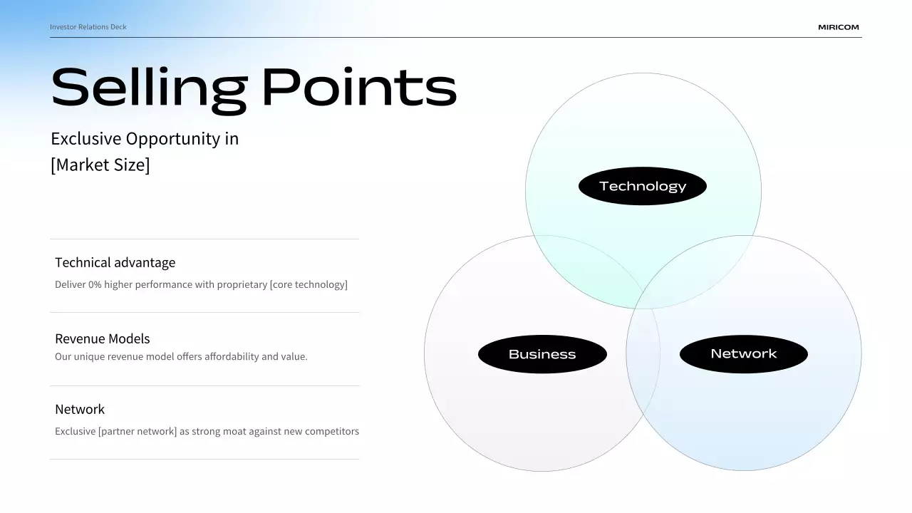 presentasi bisnis modern biru