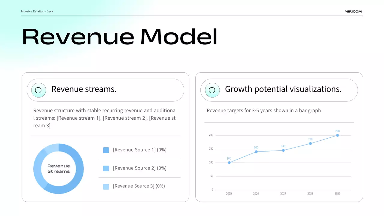 presentasi bisnis modern biru