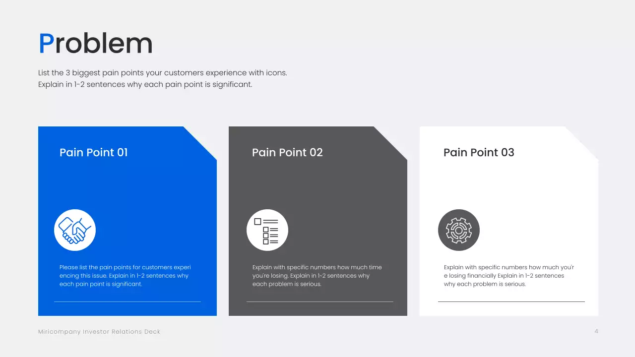 blue modern investment document