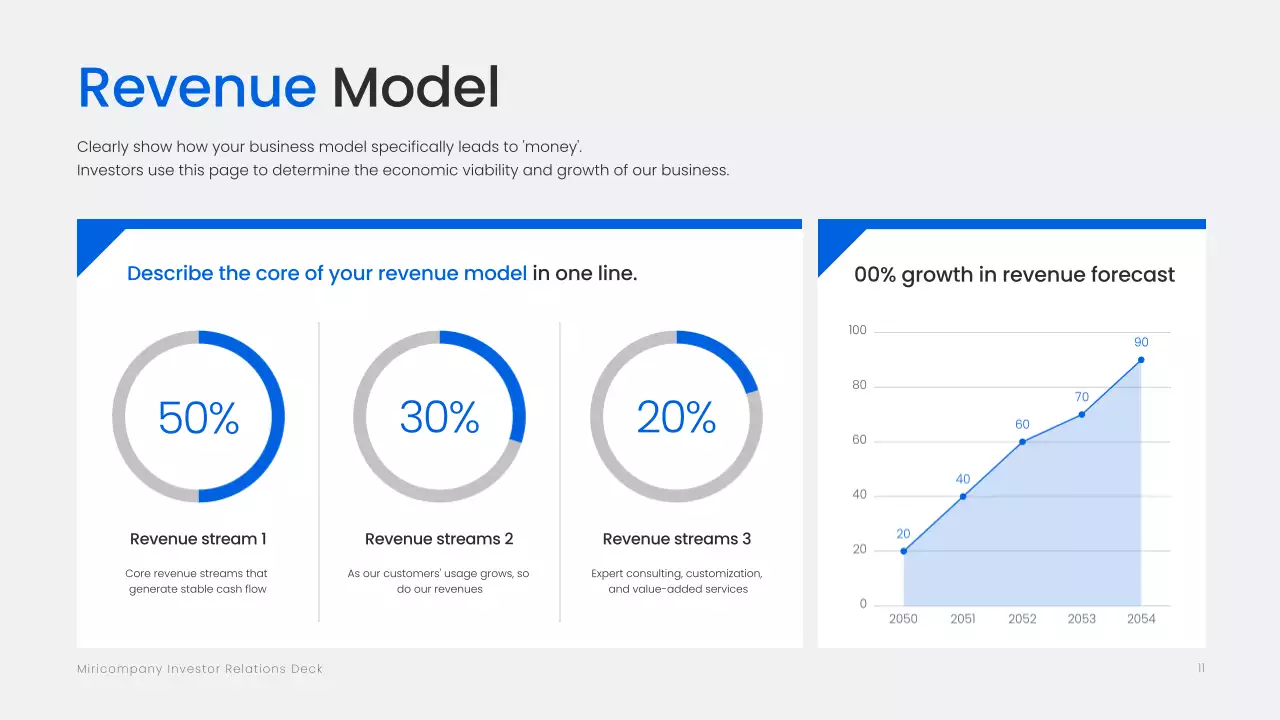 blue modern investment document