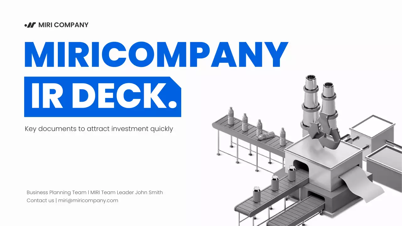 blue modern investment document
