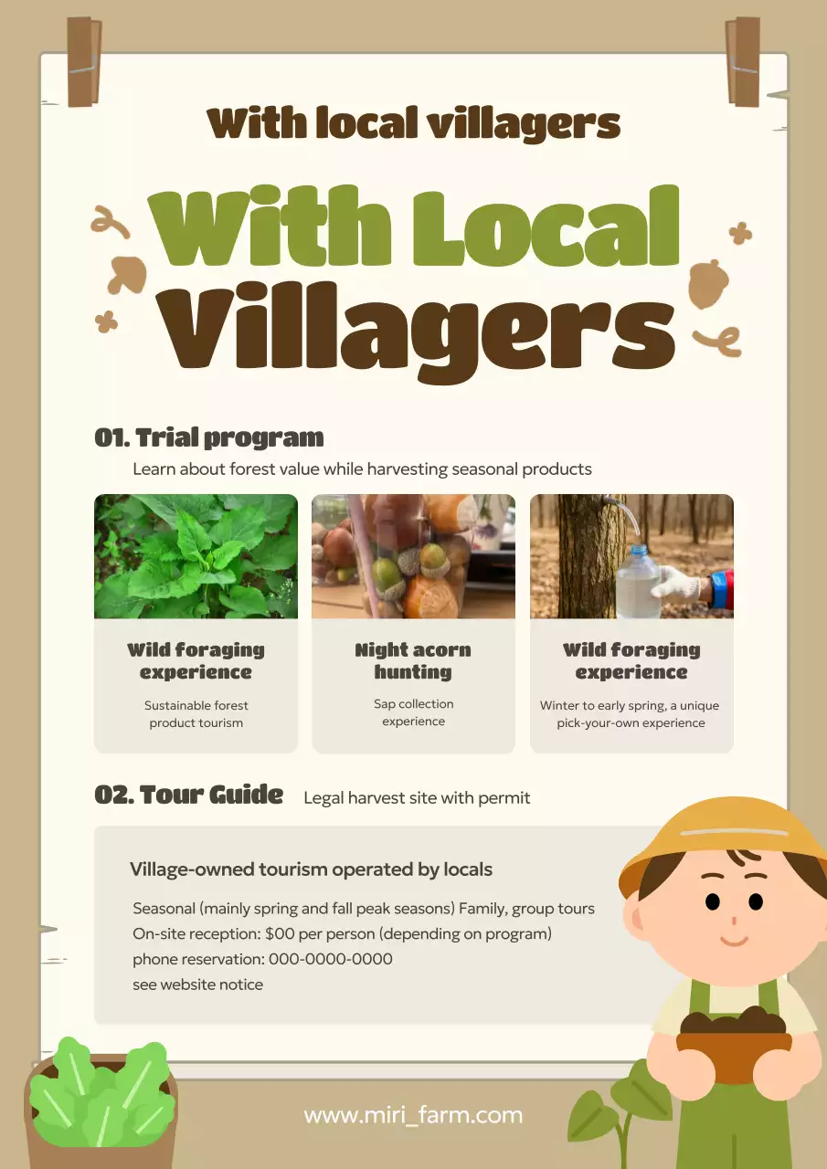 beige rustic tourism promotion