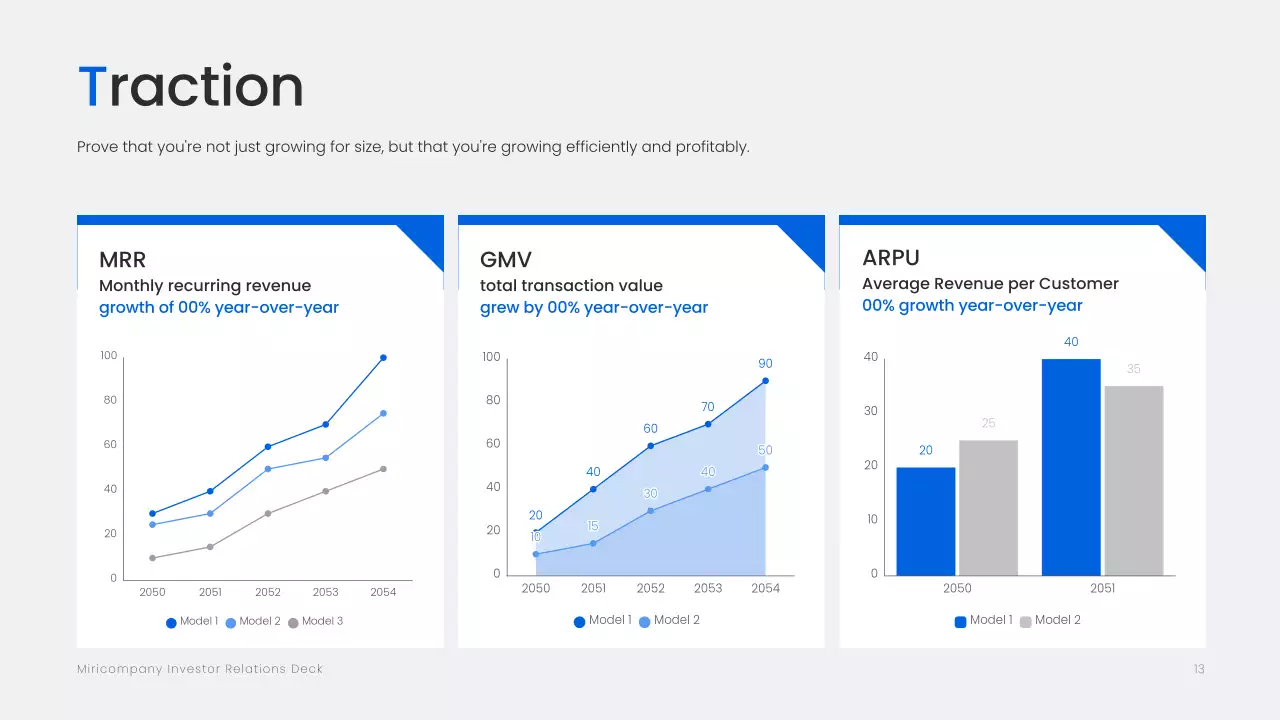 blue modern investment document