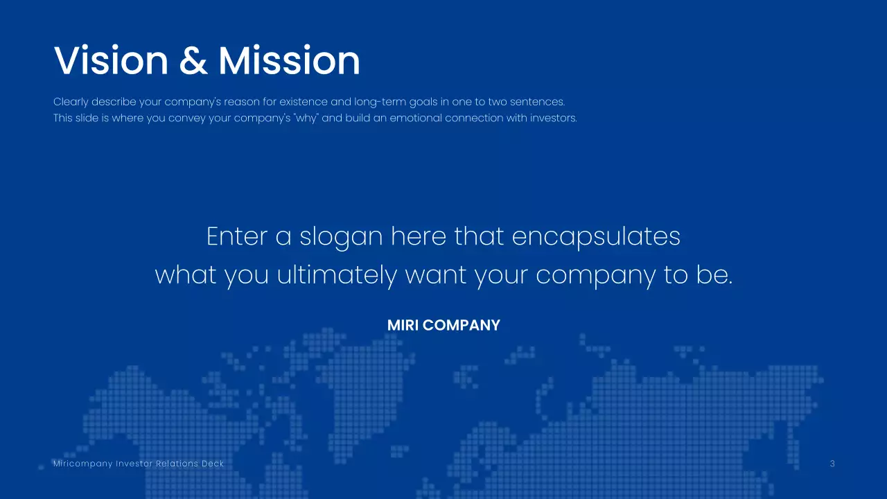 blue modern investment document