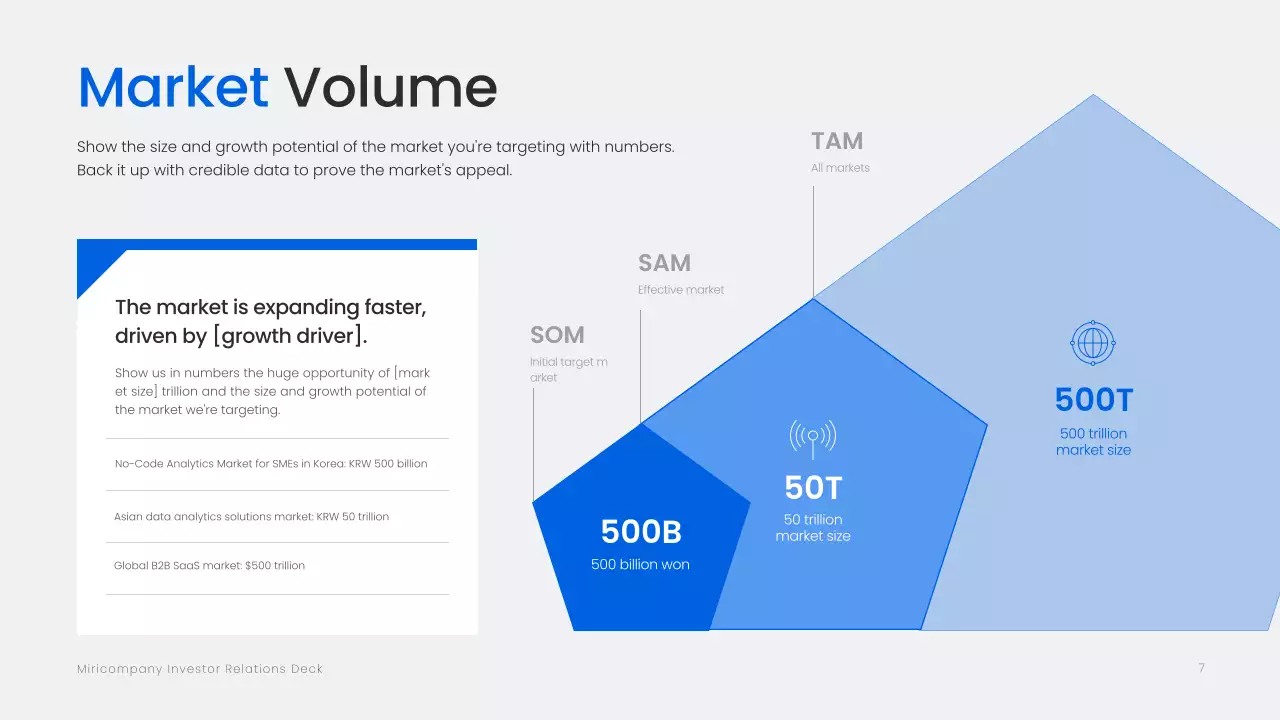 blue modern investment document