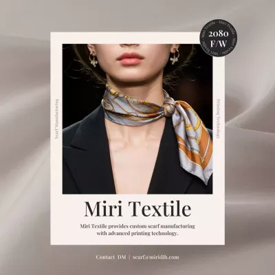 promosi tekstil elegan berwarna krem