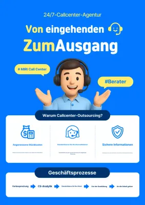 Blue Modern Call Center Promotion