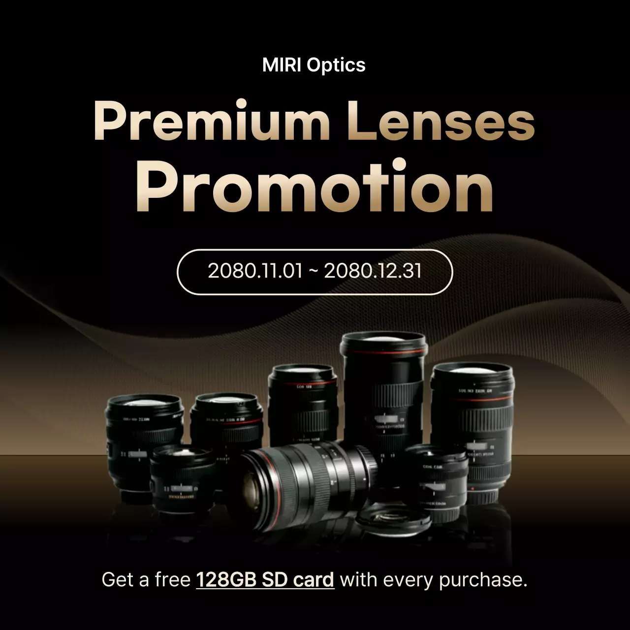 Quảng cáo máy ảnh nâng cao màu đen