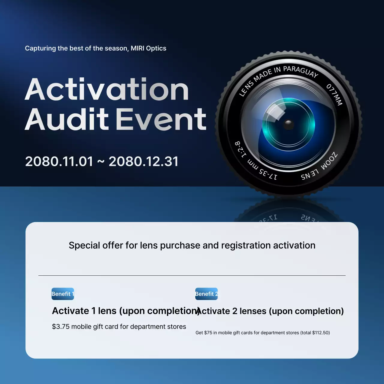 Khuyến mãi sự kiện Blue Modern